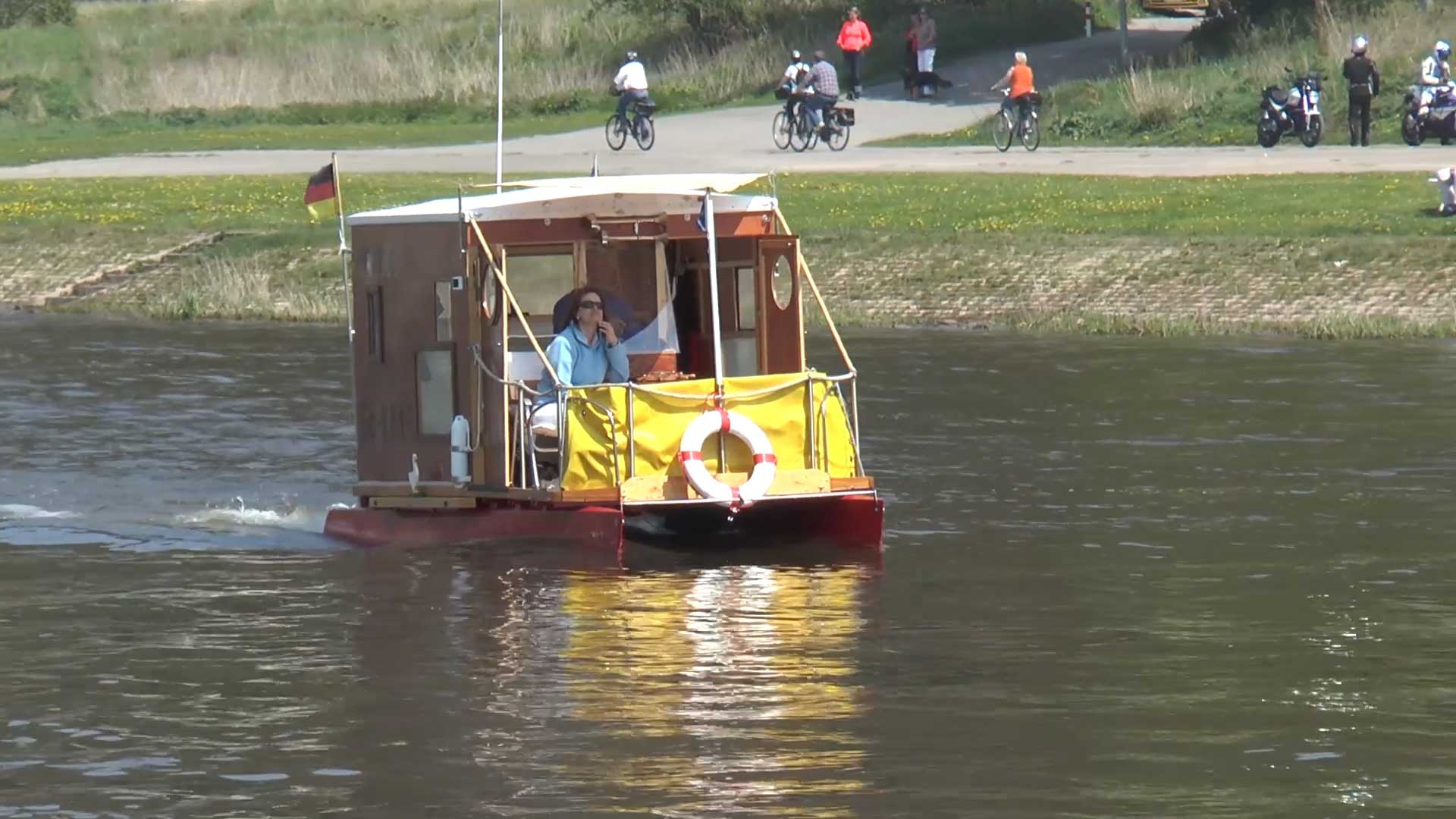 Freizeitaktivitäten auf der Weser